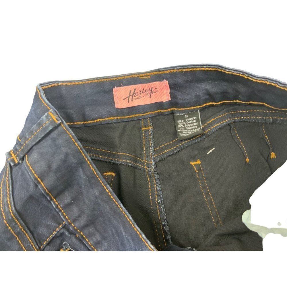 Harley Blue Skinny Jeans. Sz 9 - Picture 4 of 4
